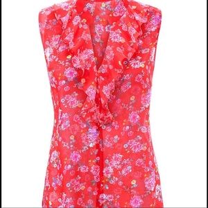 CAbi “Crush” Spring Floral Top NWOT